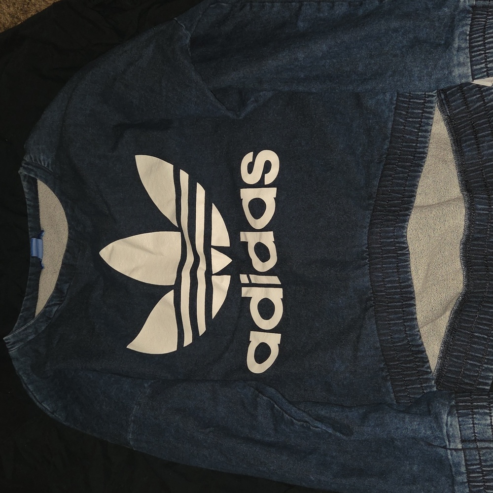 adidas Navy Blue Crew Neck Sweater